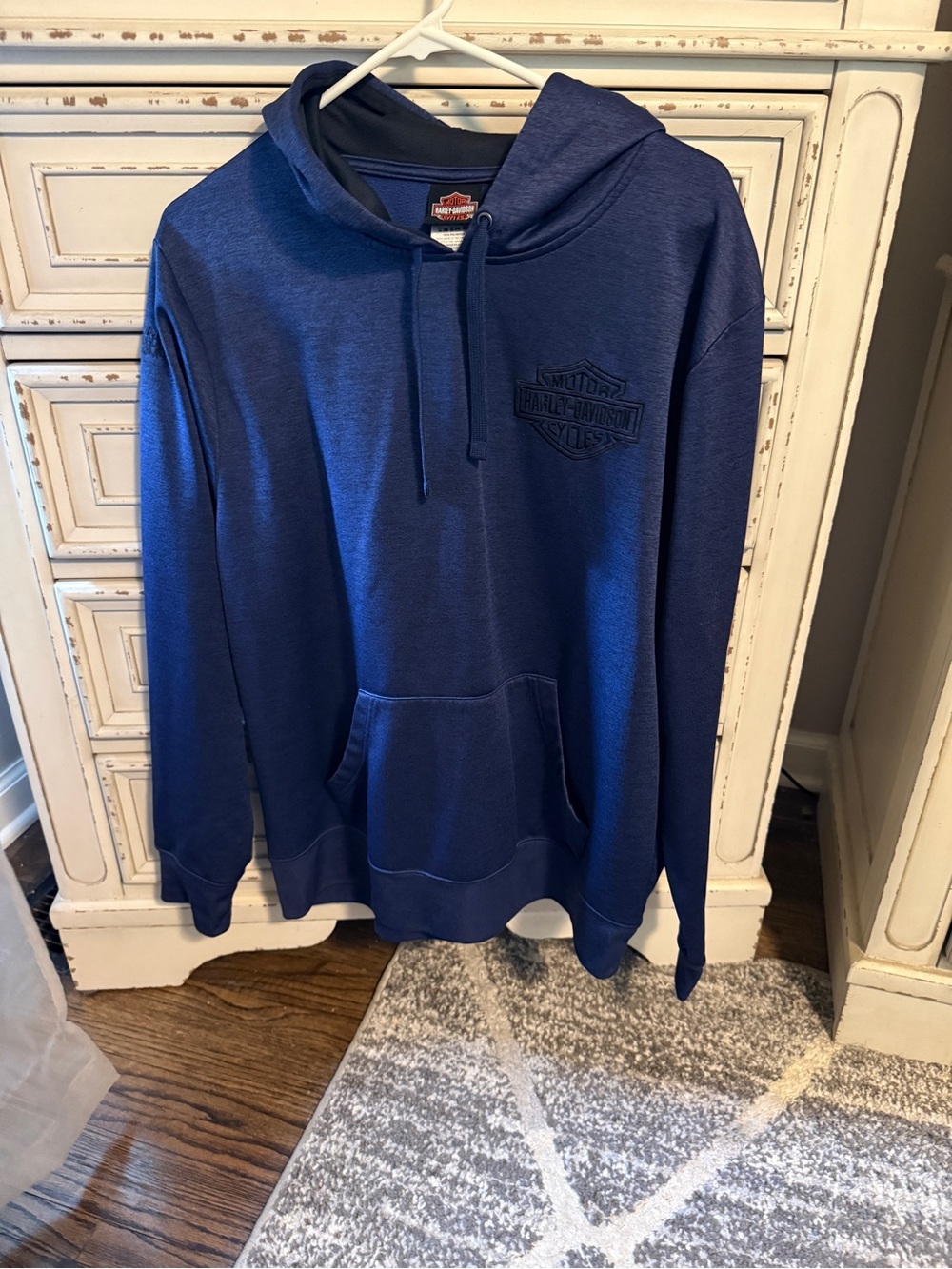 Harley-Davidson Deep Blue Hooded Pullover Sweatshirt